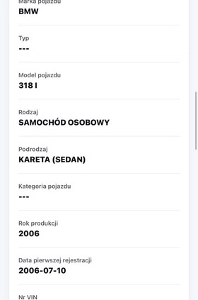 BMW Seria 3 cena 14200 przebieg: 306000, rok produkcji 2006 z Szczecin małe 379